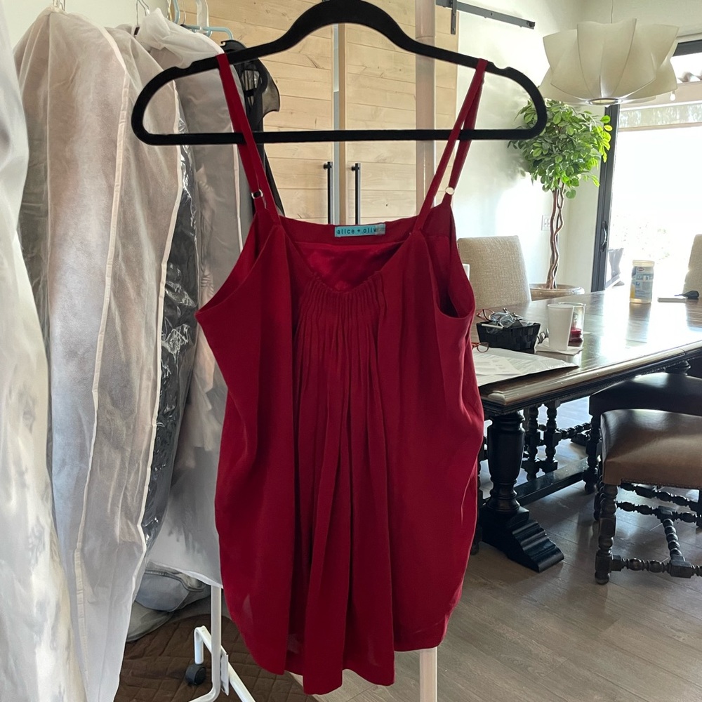 Alice + Olivia Red Top